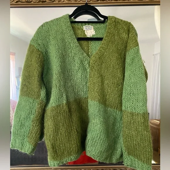 Vintage Mohair color block sweater - Picture 1 of 2